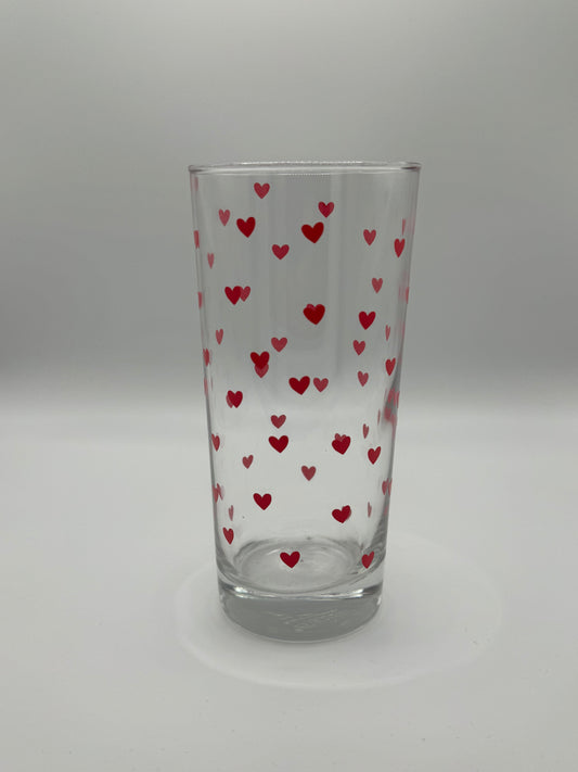 Love heart glass