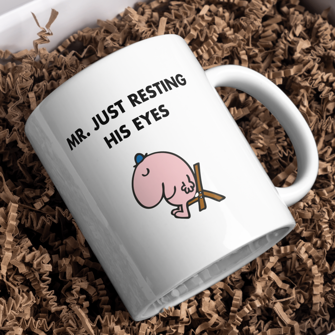 Mr. Just resting his eyes 11oz mug