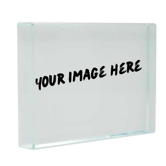 Personalised Crystal picture block
