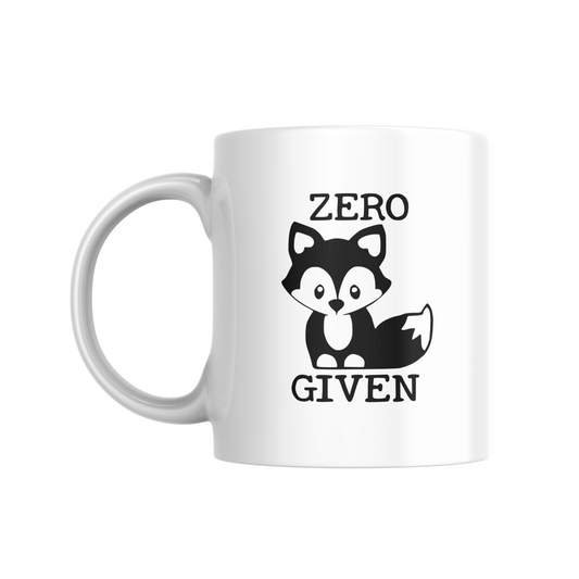 Zero fox given mug